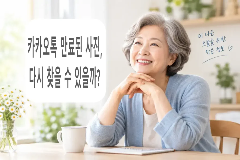 카카오톡 만료된 사진 복구 이미지